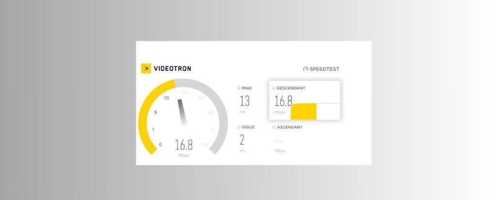 Speed Test Videotron